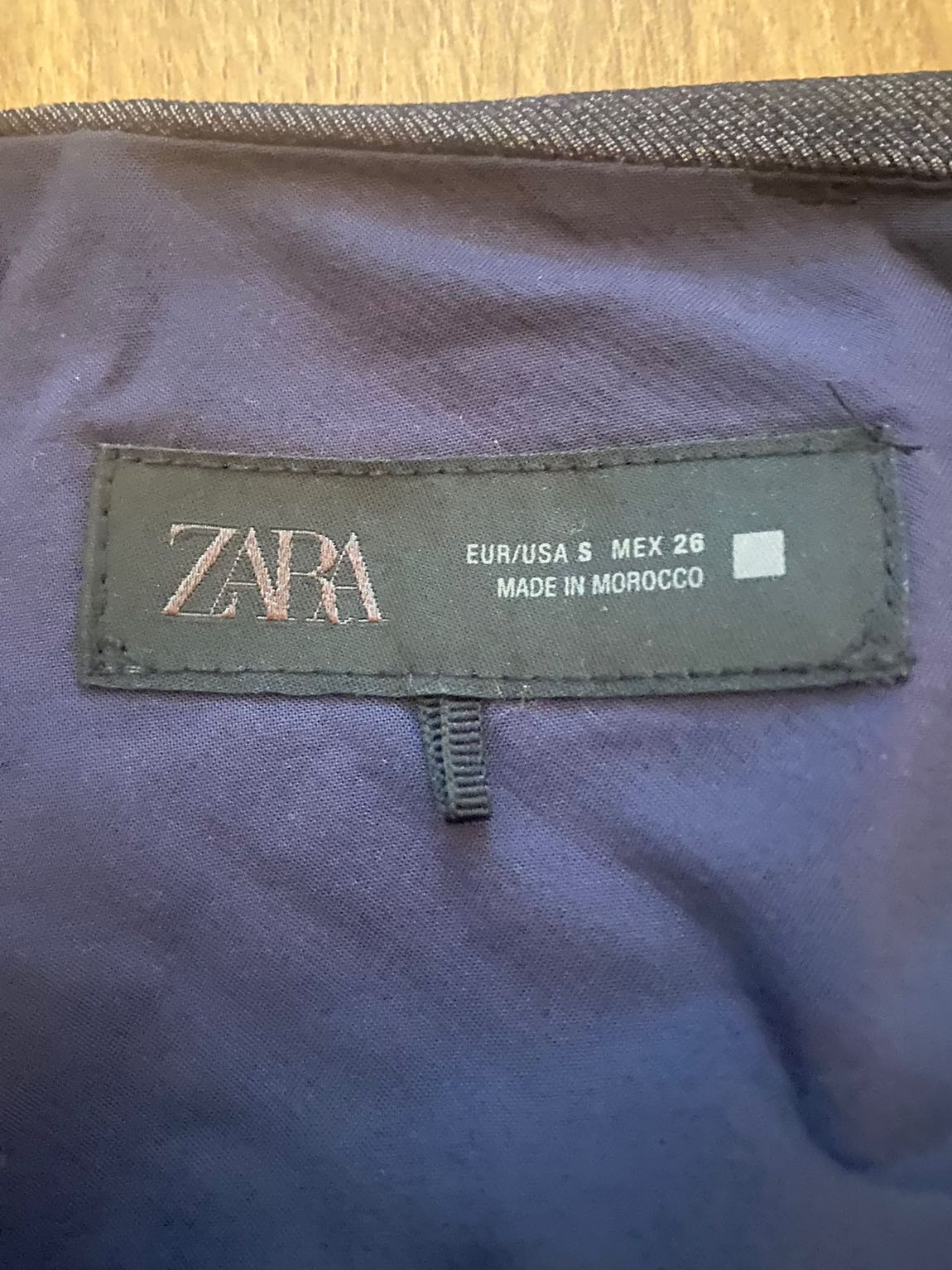 Zara kot şort etek — görsel 3/3