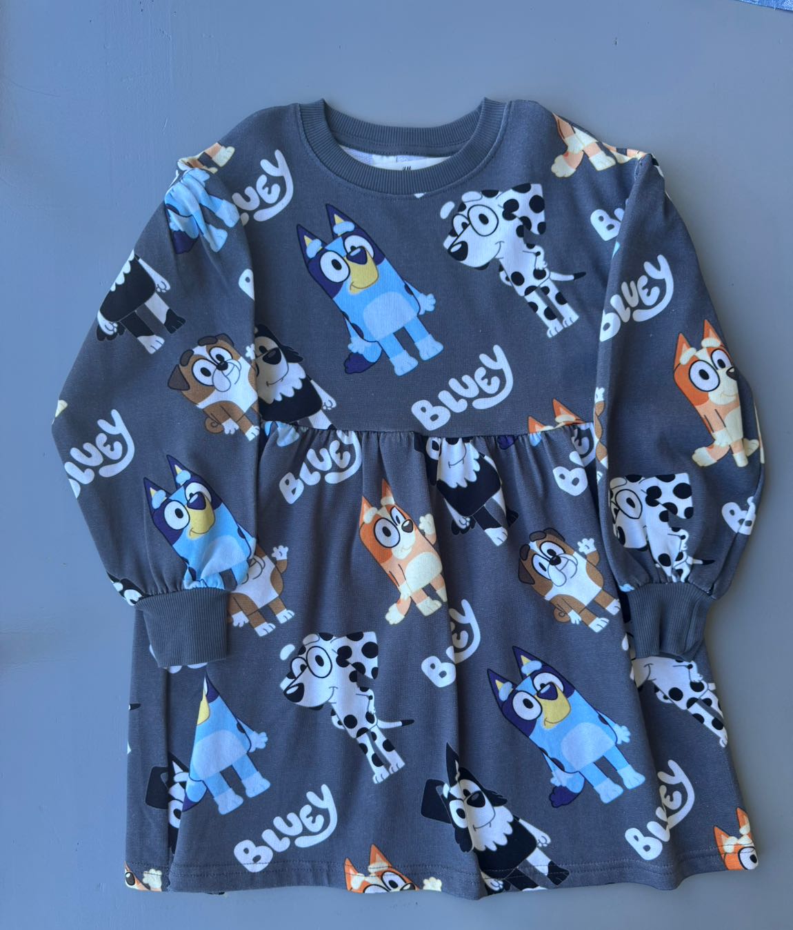 H&M 6-8 yaş Çocuk Bluey Desenli Elbise — görsel 2/4