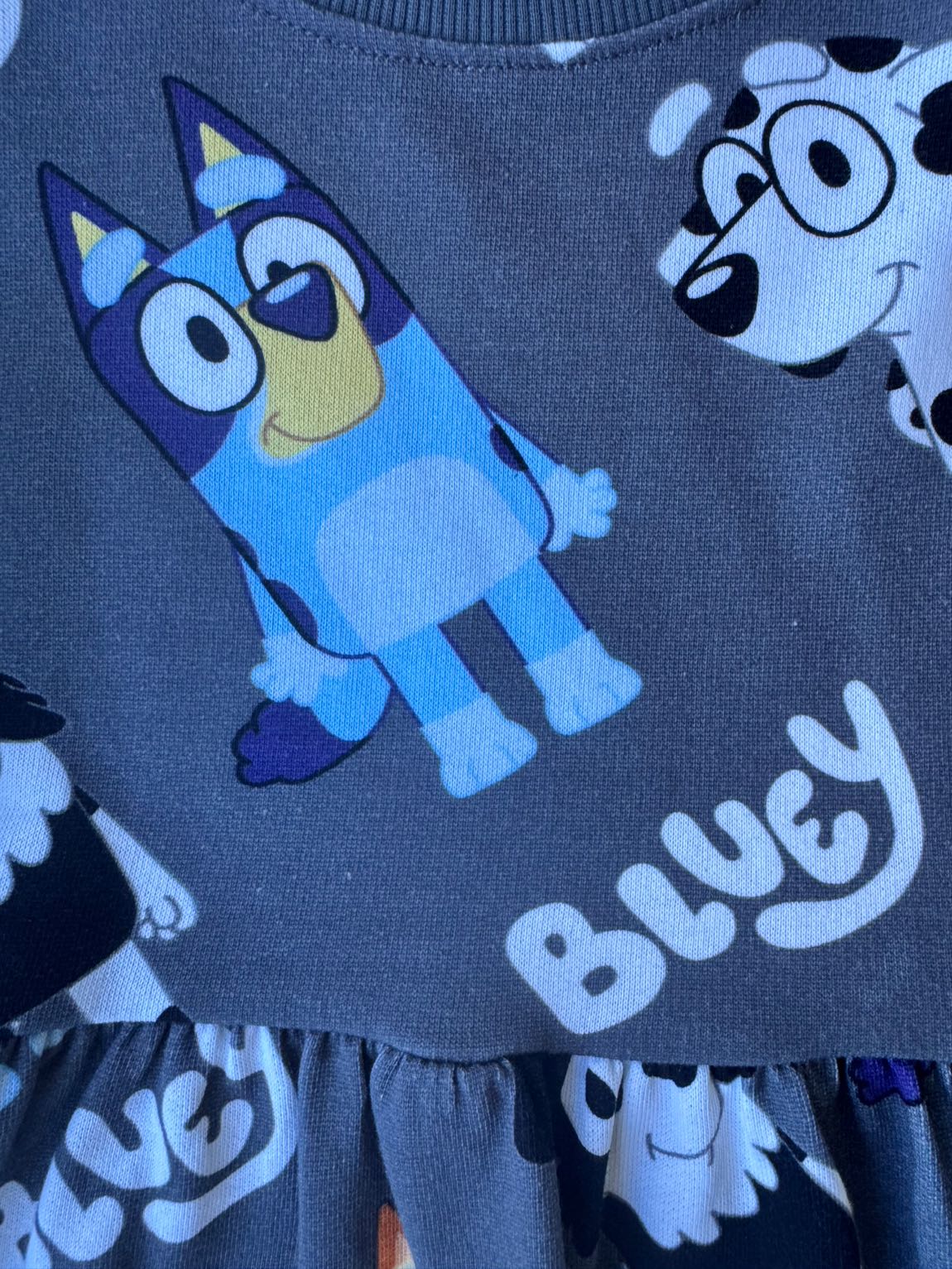 H&M 6-8 yaş Çocuk Bluey Desenli Elbise — görsel 3/4