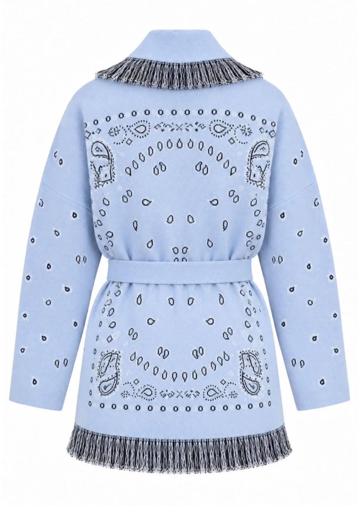 Bebek Mavi Küpten Cardigan Hırka — görsel 2/2