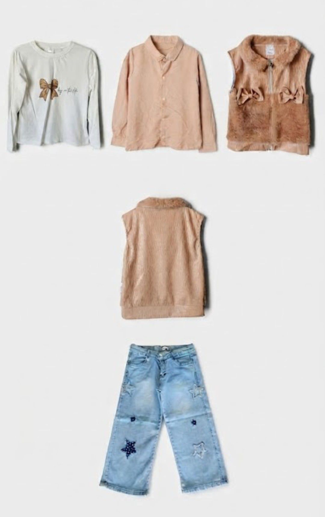 Jean ve Üst Giyim 4'lü Set. 9/10 Yaş — görsel 2/10