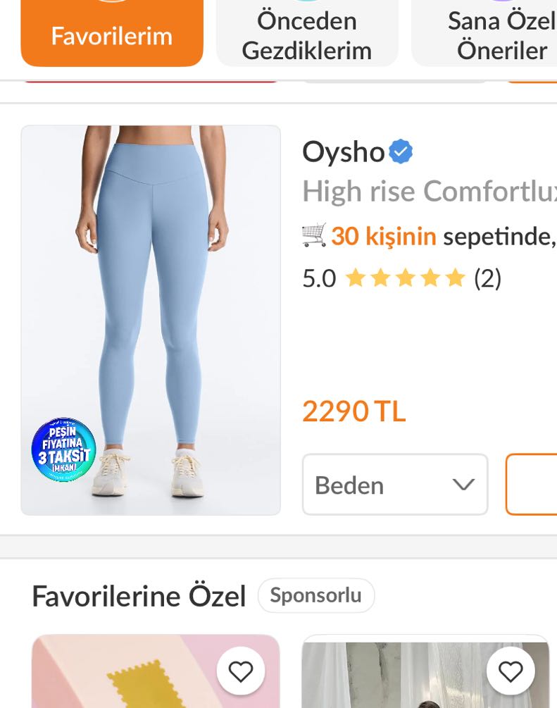 Oysho Comfortlux Spor Tayt Takımı — görsel 5/5