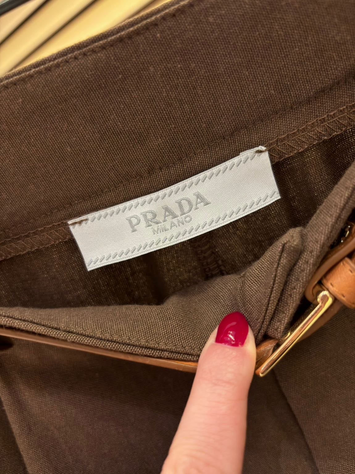 Prada Kahverengi İkili Keten Takım — görsel 8/8
