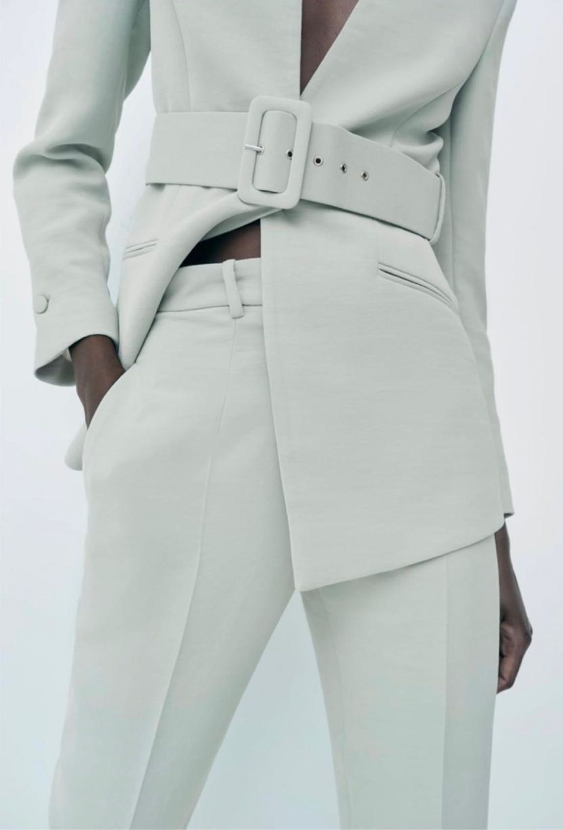 Zara Mint Yeşili Blazer Pantolon Takım — görsel 2/7
