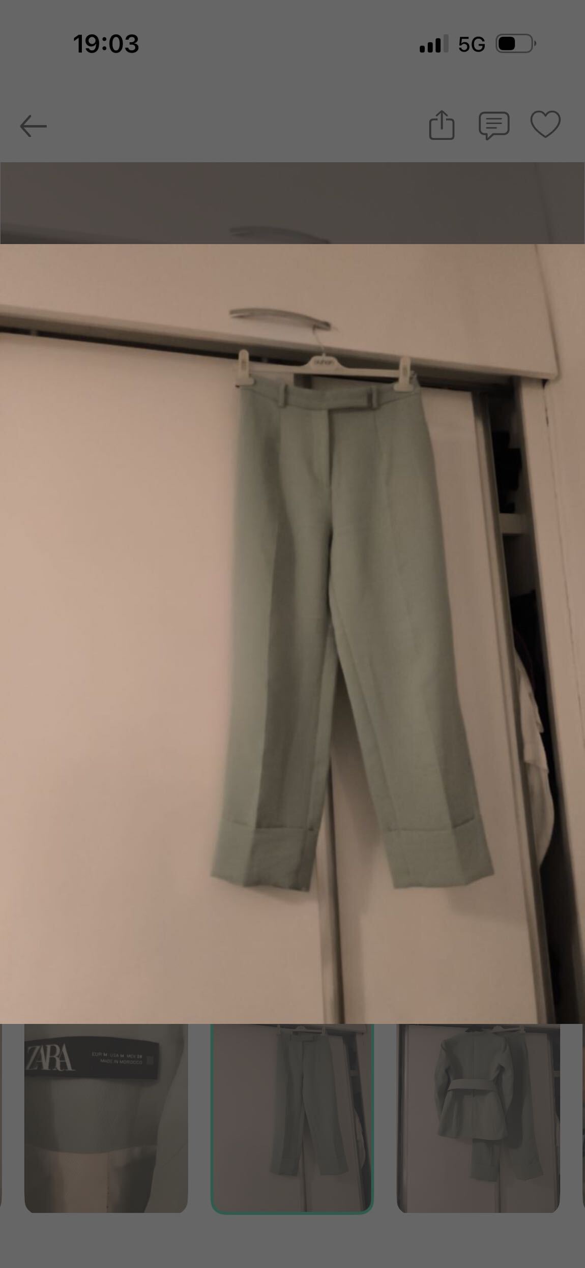 Zara Mint Yeşili Blazer Pantolon Takım — görsel 6/7