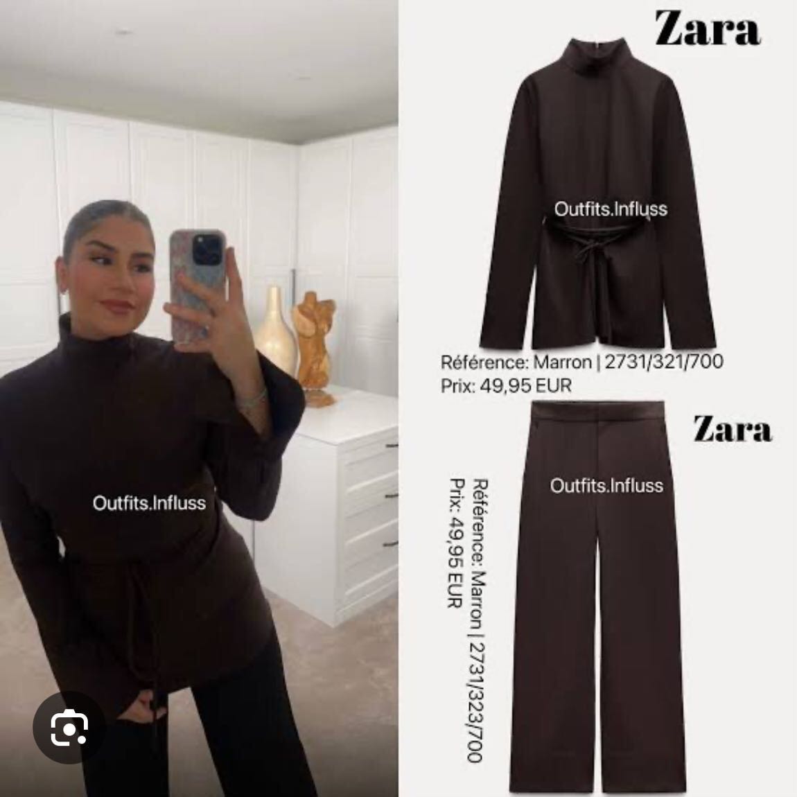 Zara Kahverengi takım — görsel 2/11