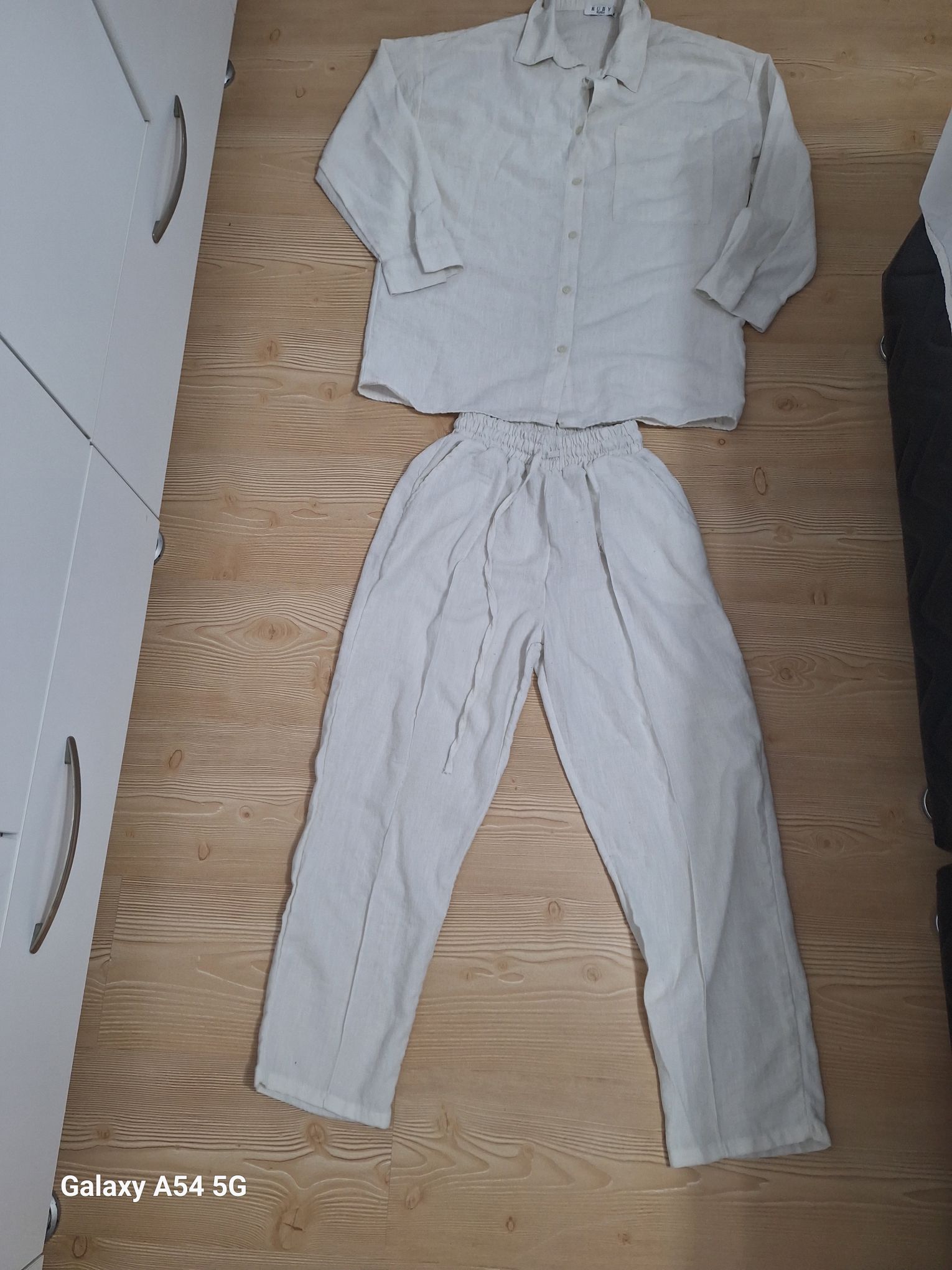 Keten Gömlek ve Pantolon Takımı — görsel 5/7
