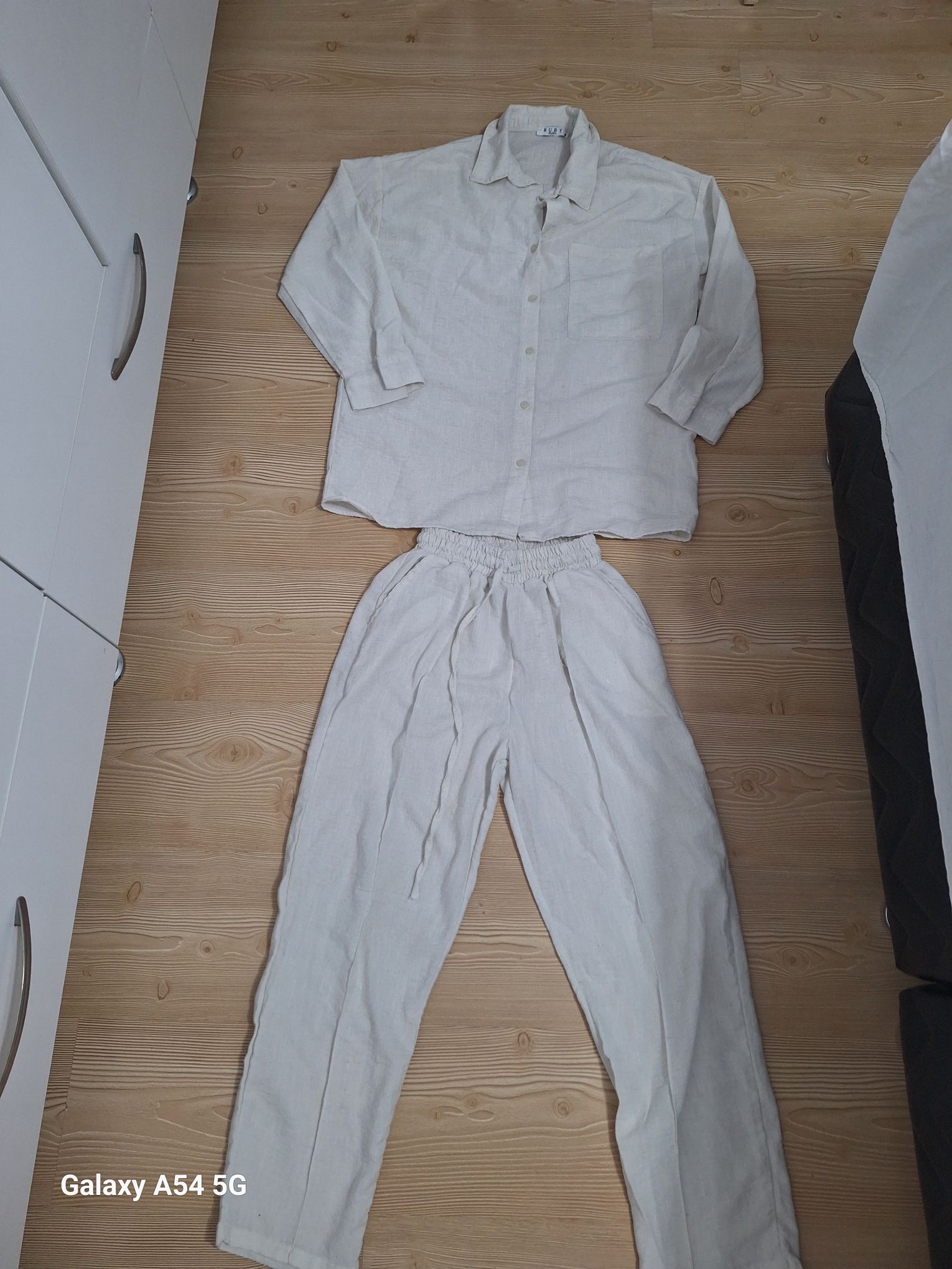 Keten Gömlek ve Pantolon Takımı — görsel 2/7