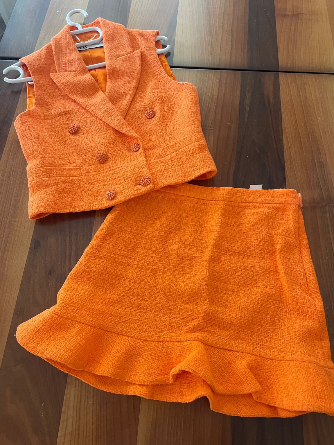 Zara Kruvaze Yelek etek Takım — görsel 7/8