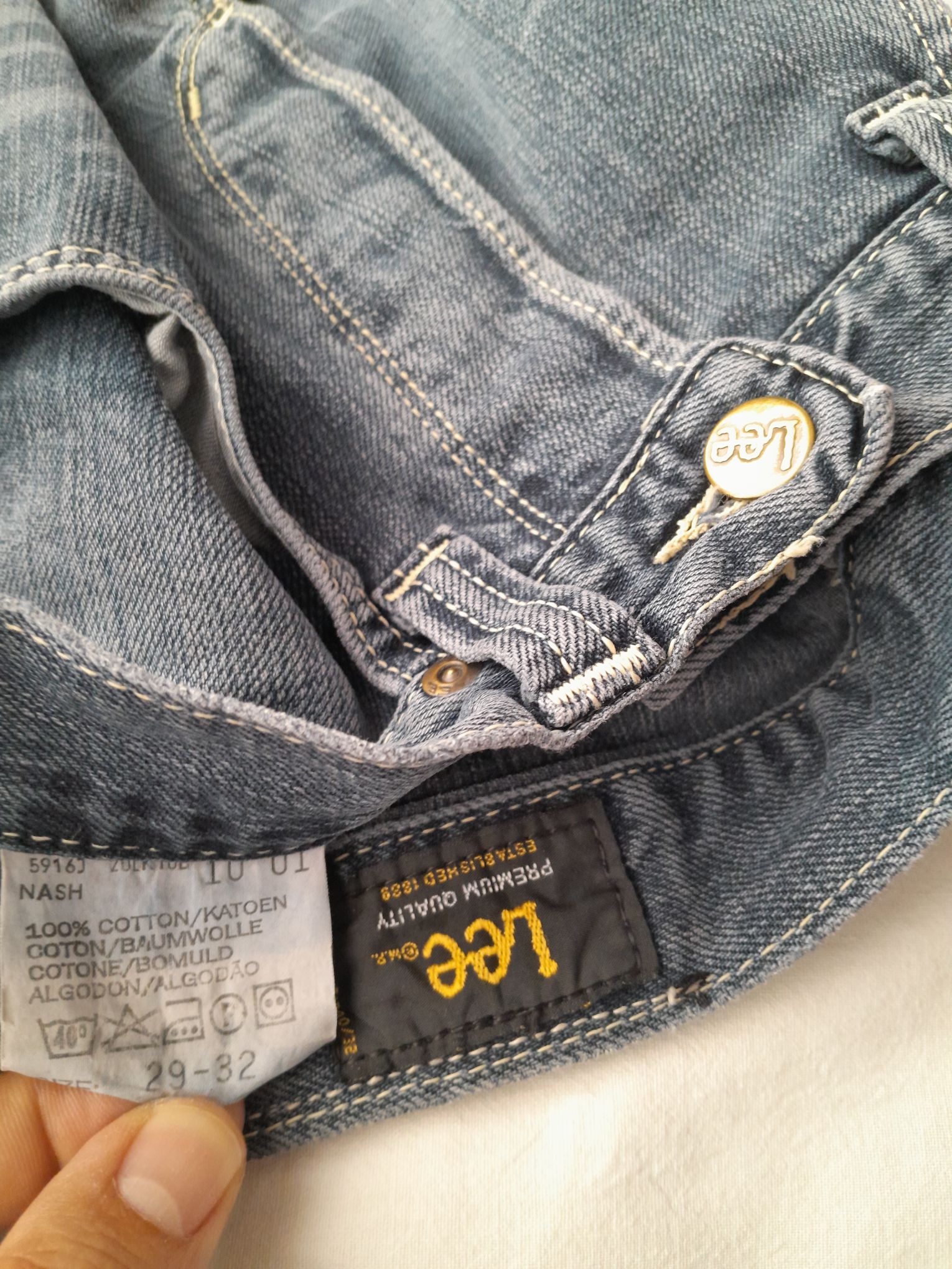 Erkek Lee Nash Vintage Y2K Jean Pantol — görsel 8/8