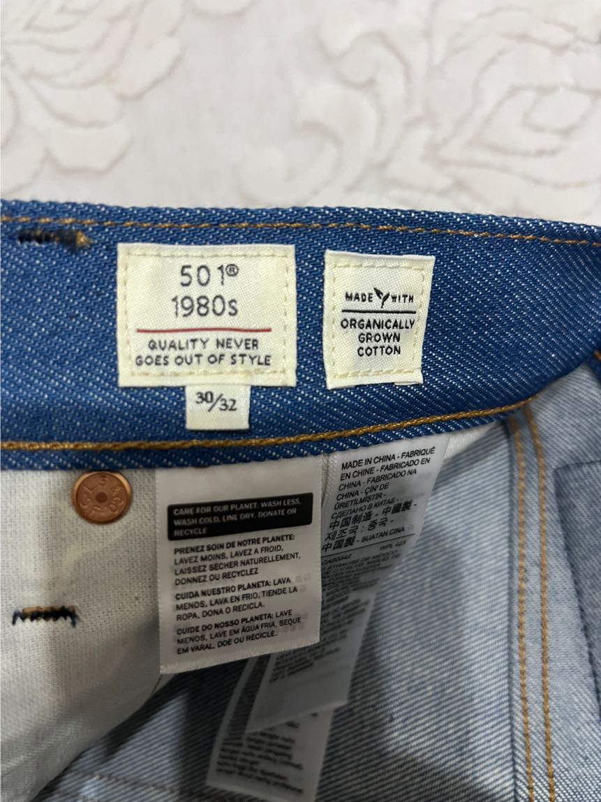 Orjinal Levi's 501 erkek kot Pantolon — görsel 9/16
