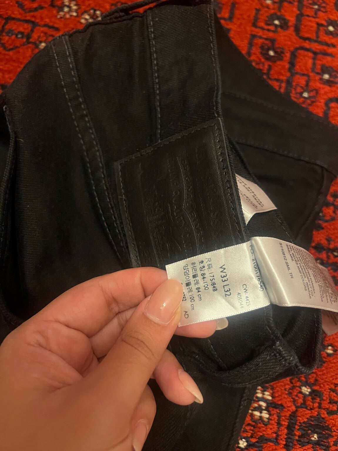 Siyah Levi's Kot Pantolon — görsel 2/4