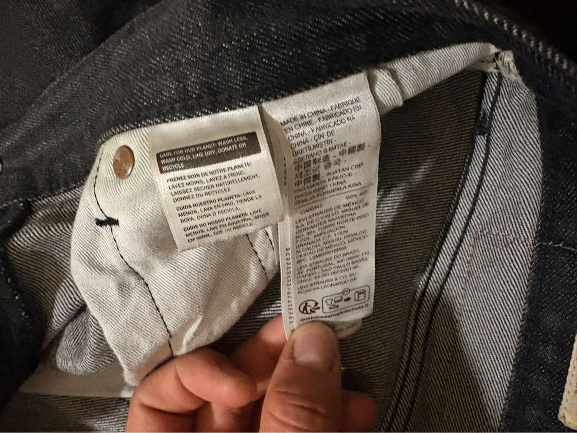 Levis 501 selvedge pantolon — görsel 6/7