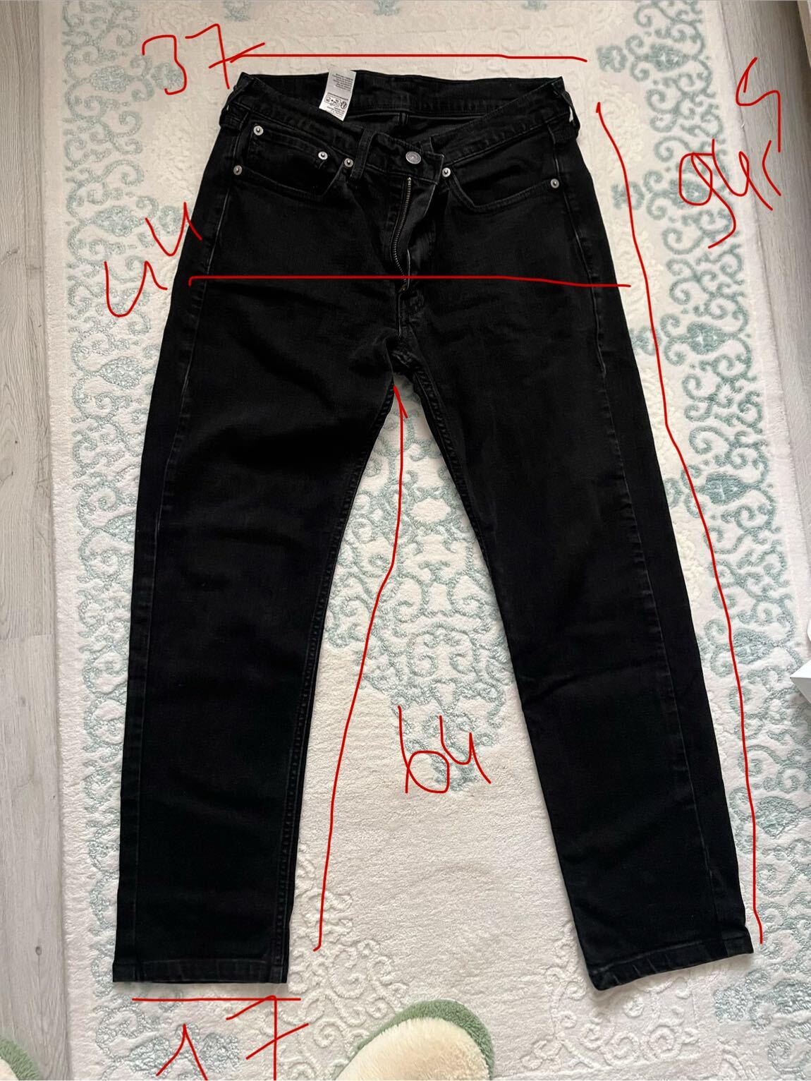 Siyah Levis Jean Pantolon — görsel 4/4