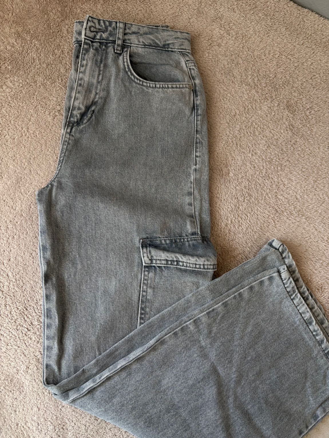 Defacto Straight Fit kargo cepli jean — görsel 5/9