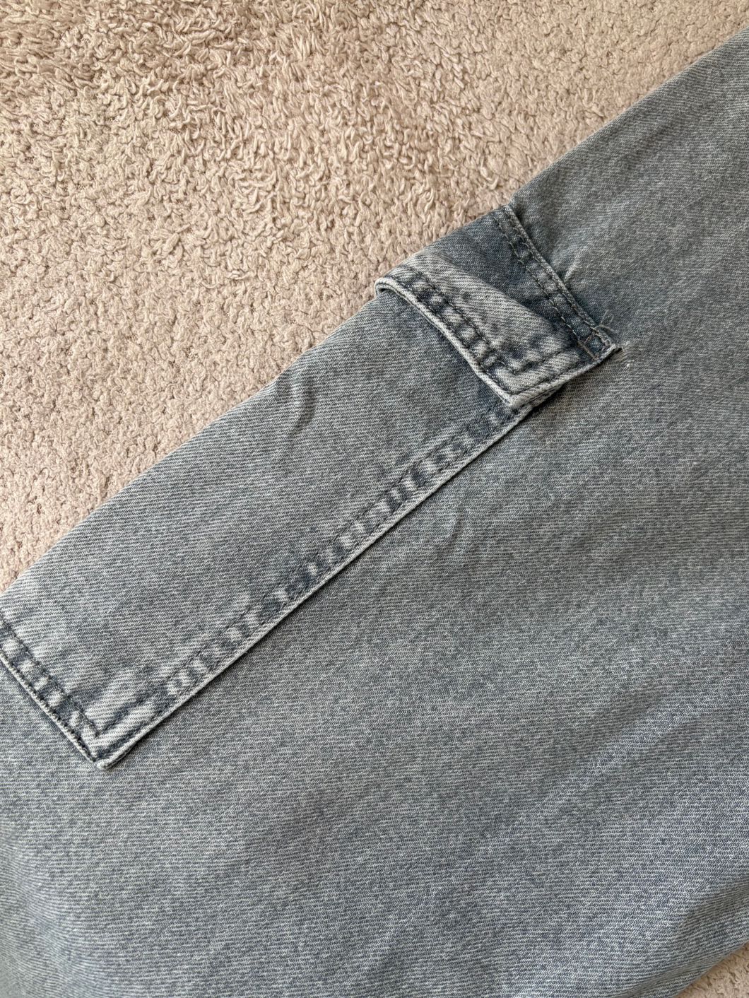 Defacto Straight Fit kargo cepli jean — görsel 9/9
