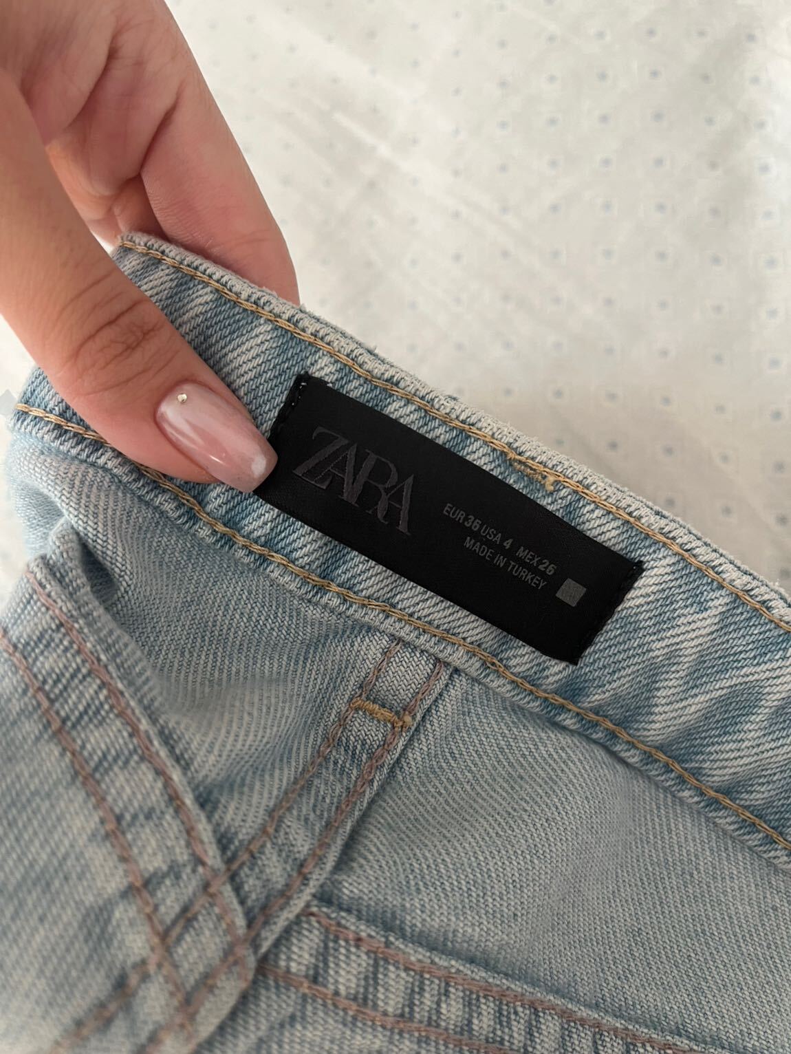 ZARA buz mavisi pantolon — görsel 5/6