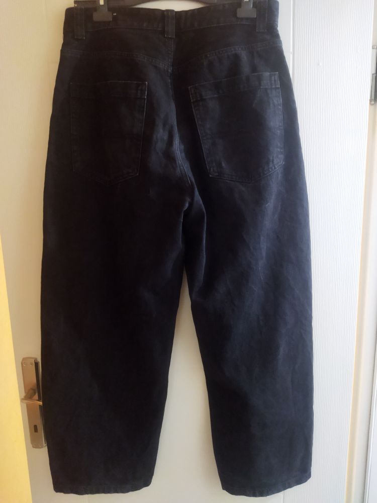 Bershka Siyah Bol Paça Jean — görsel 3/3