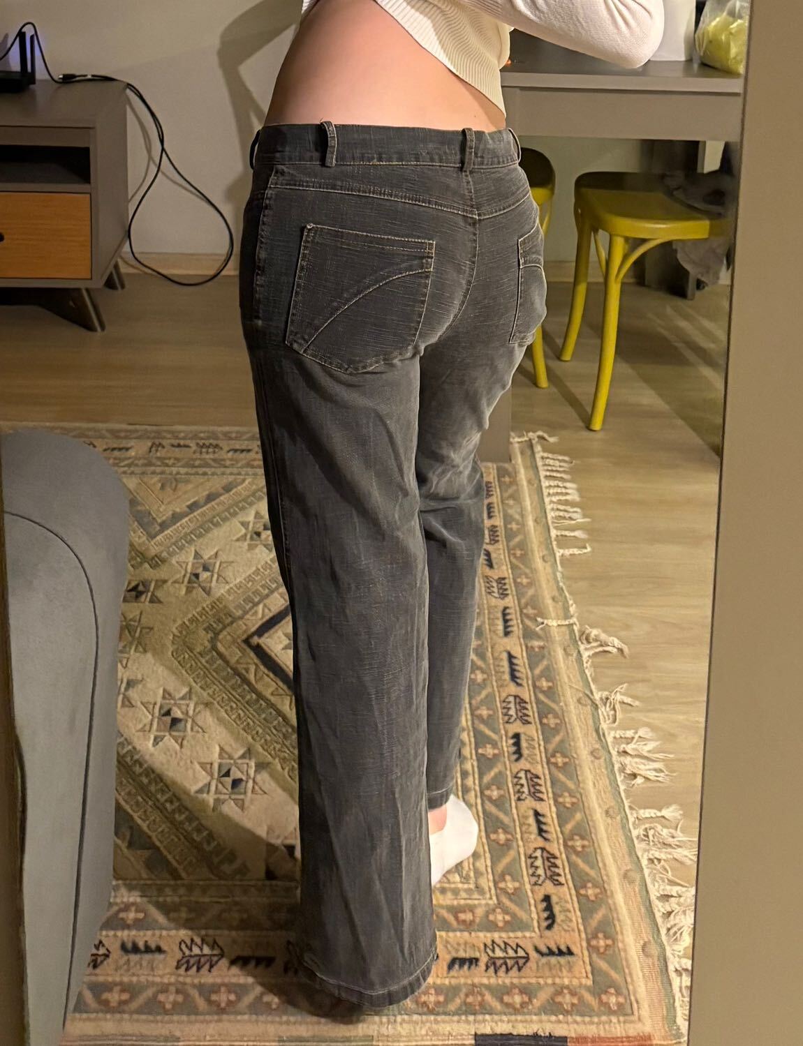 Vintage Düşük Bel Kot Pantolon — görsel 3/12