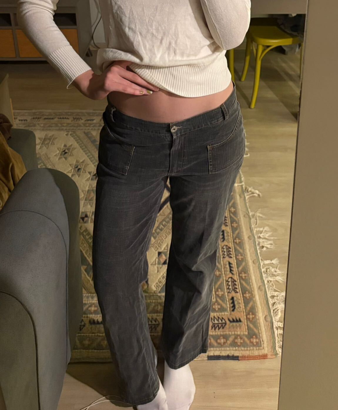 Vintage Düşük Bel Kot Pantolon — görsel 2/12