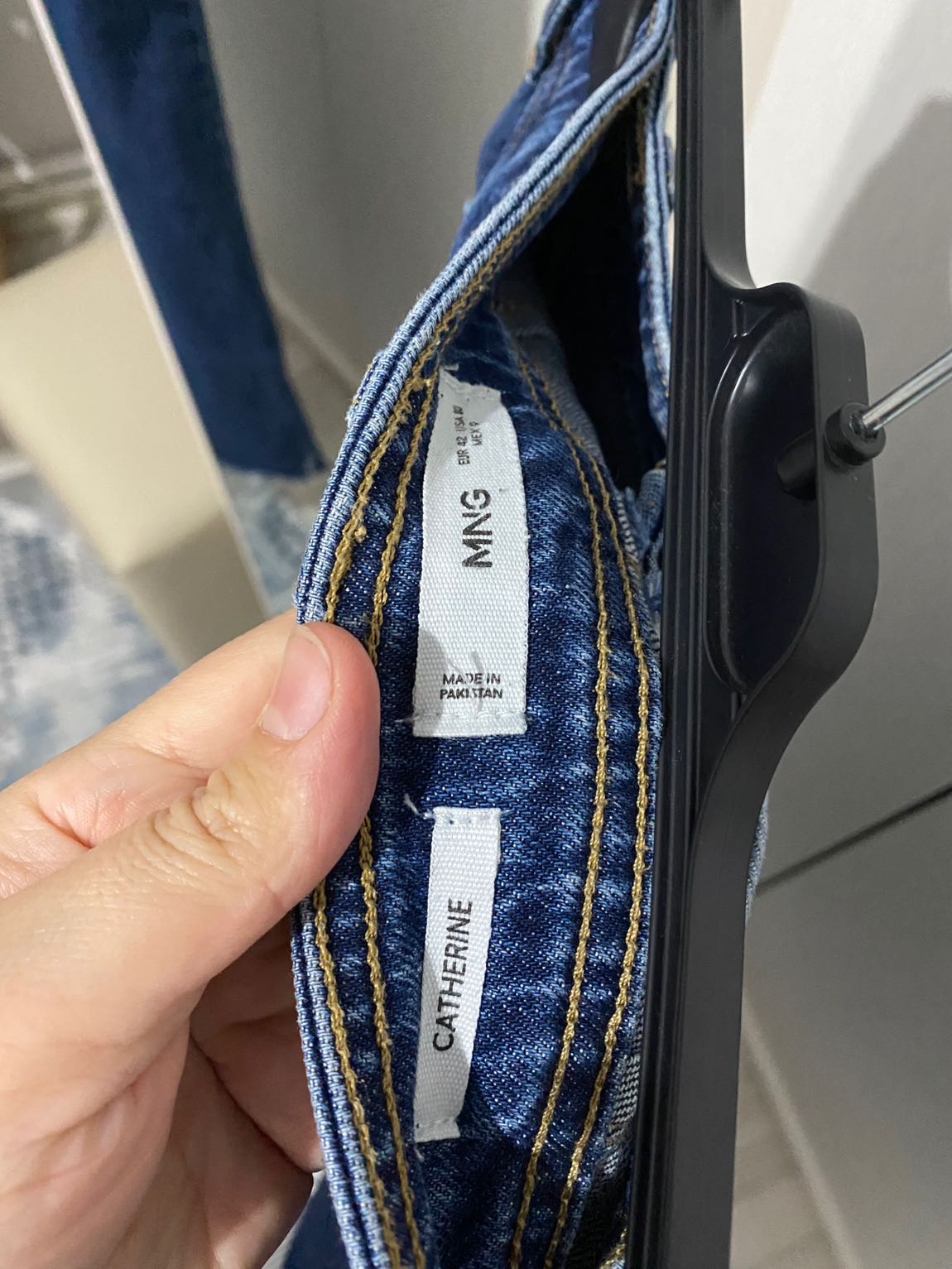 Mavi Geniş Paça Kot Pantolon — görsel 3/3