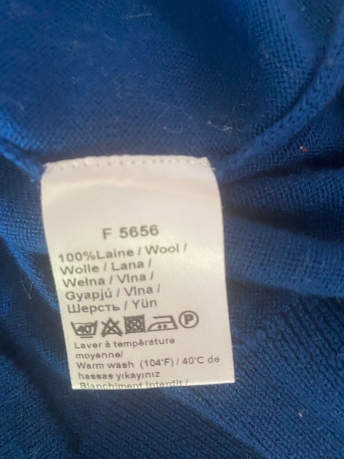 Lacoste Mavi Kazak — görsel 5/5