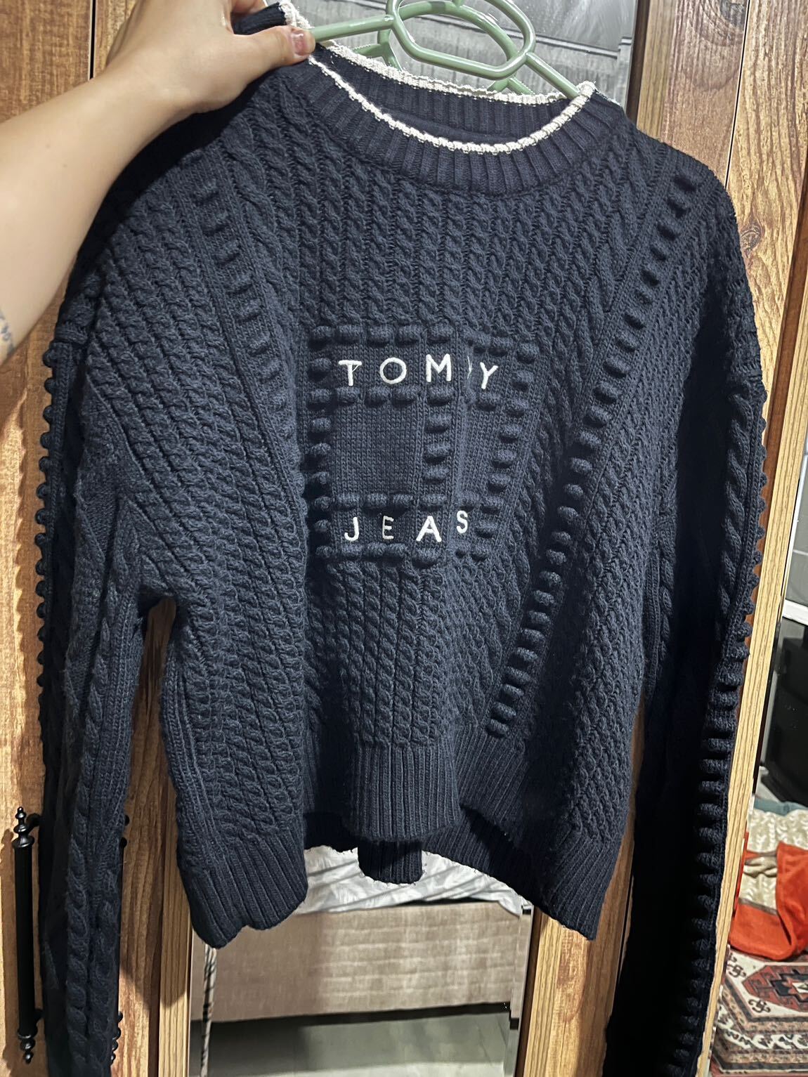 Tommy Jeans lacivert Kazak — görsel 6/8