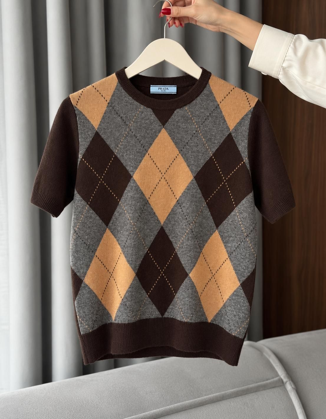 Prada kısa kollu kazak — görsel 3/4