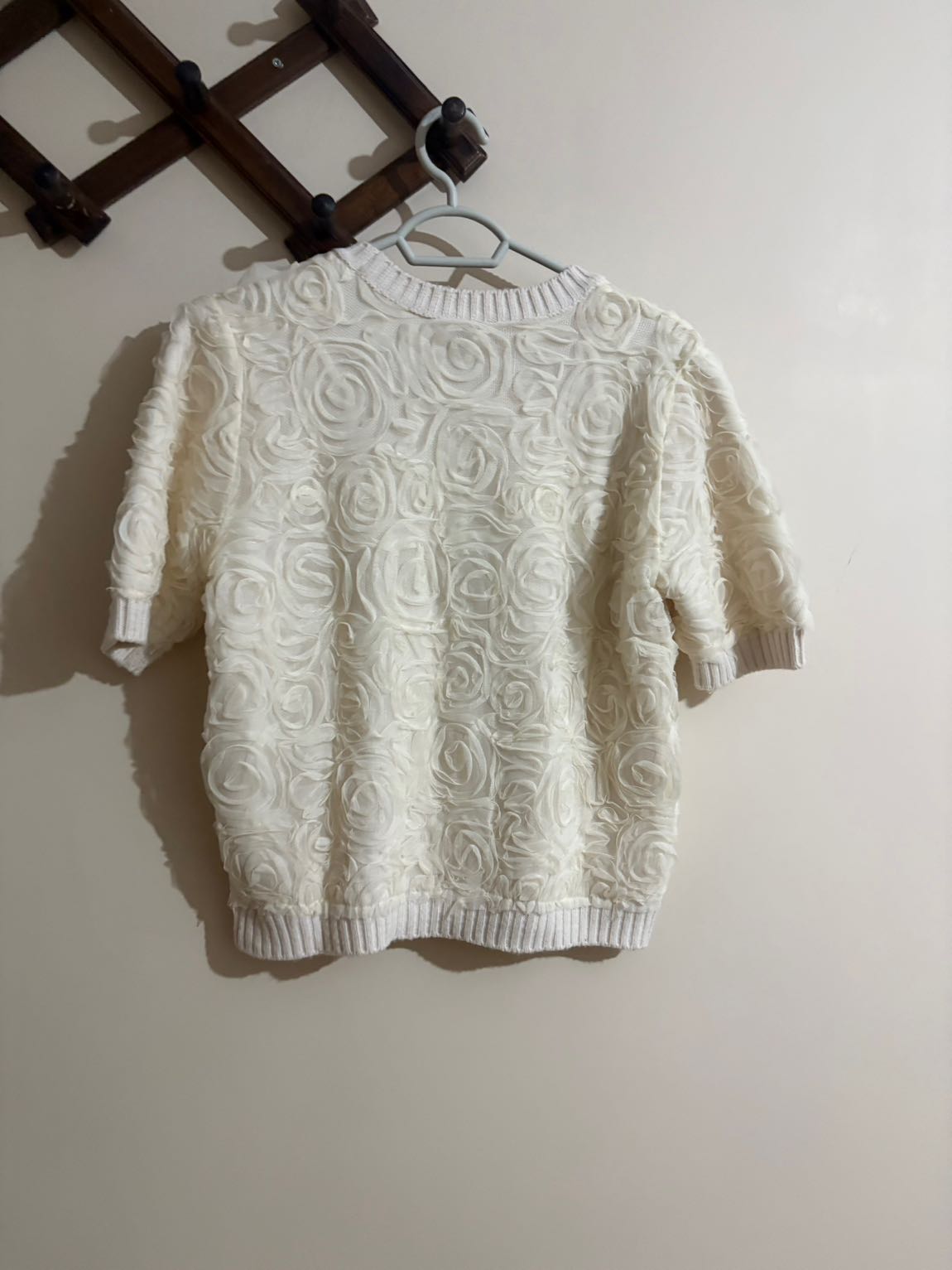 🧶TRENDYOL MİLLA Krem Rosette Triko — görsel 6/7