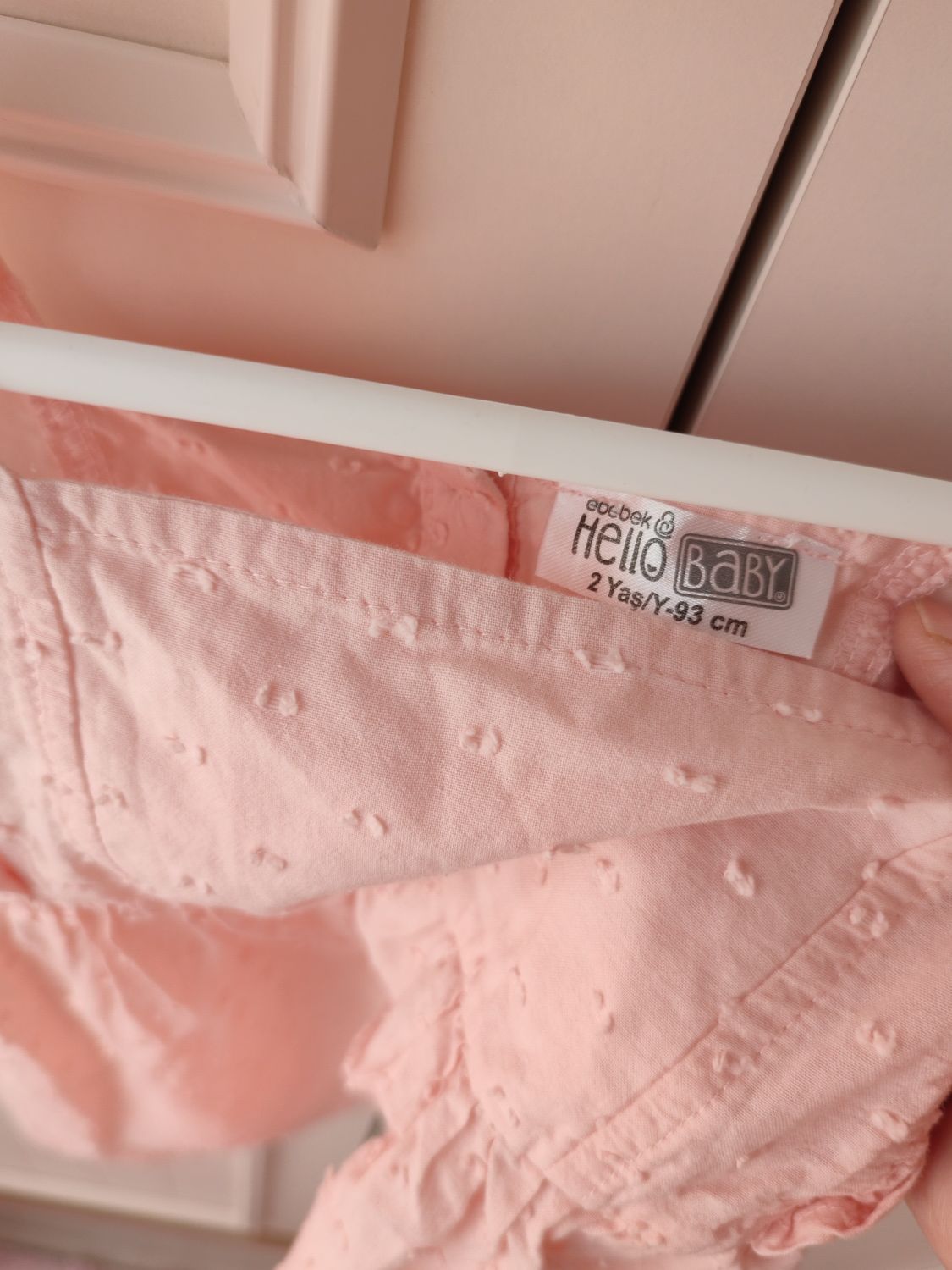 HelloBaby 2yaş Pembe Kısa Elbise — görsel 4/4