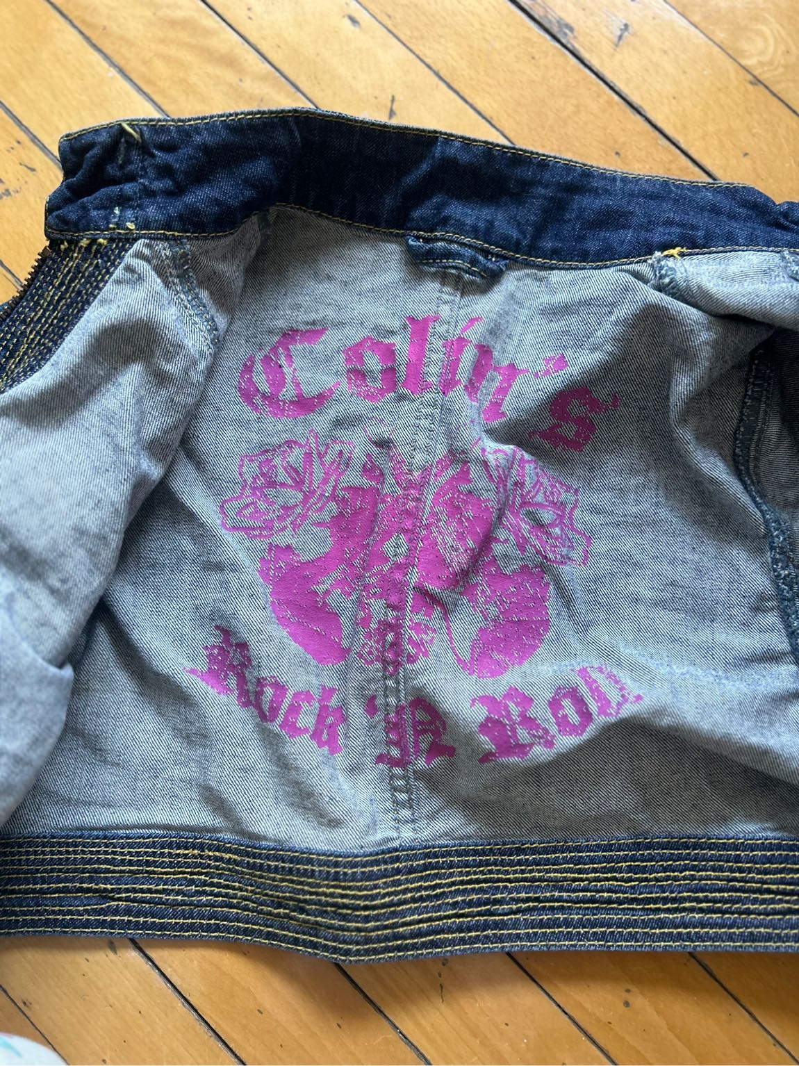 Vintage Military Kısa Kot Ceket — görsel 4/4