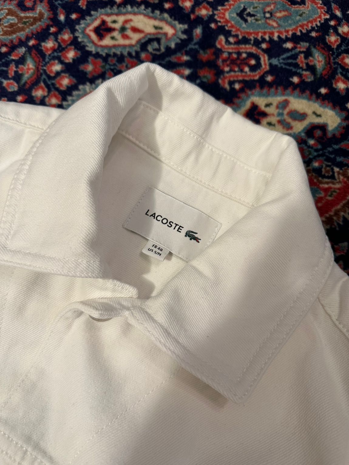 Lacoste Beyaz Kot Ceket — görsel 7/9