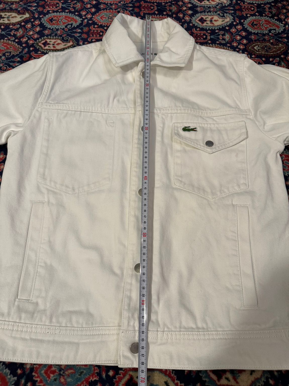 Lacoste Beyaz Kot Ceket — görsel 6/9