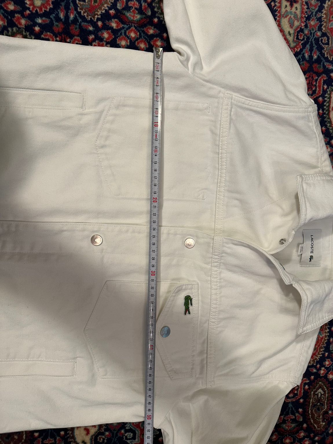 Lacoste Beyaz Kot Ceket — görsel 5/9
