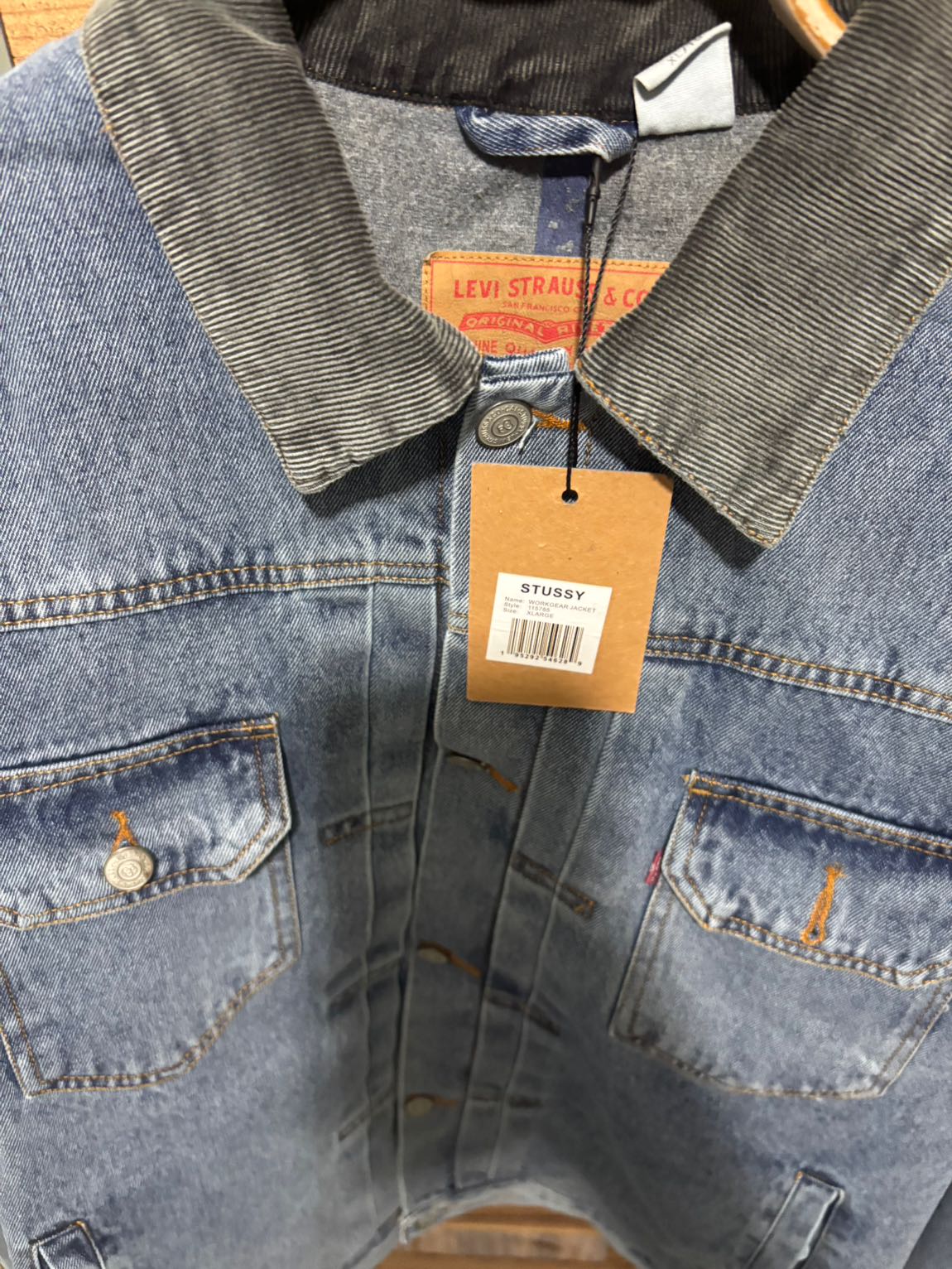 Levi's Kot Ceket trucker stüssy — görsel 4/8