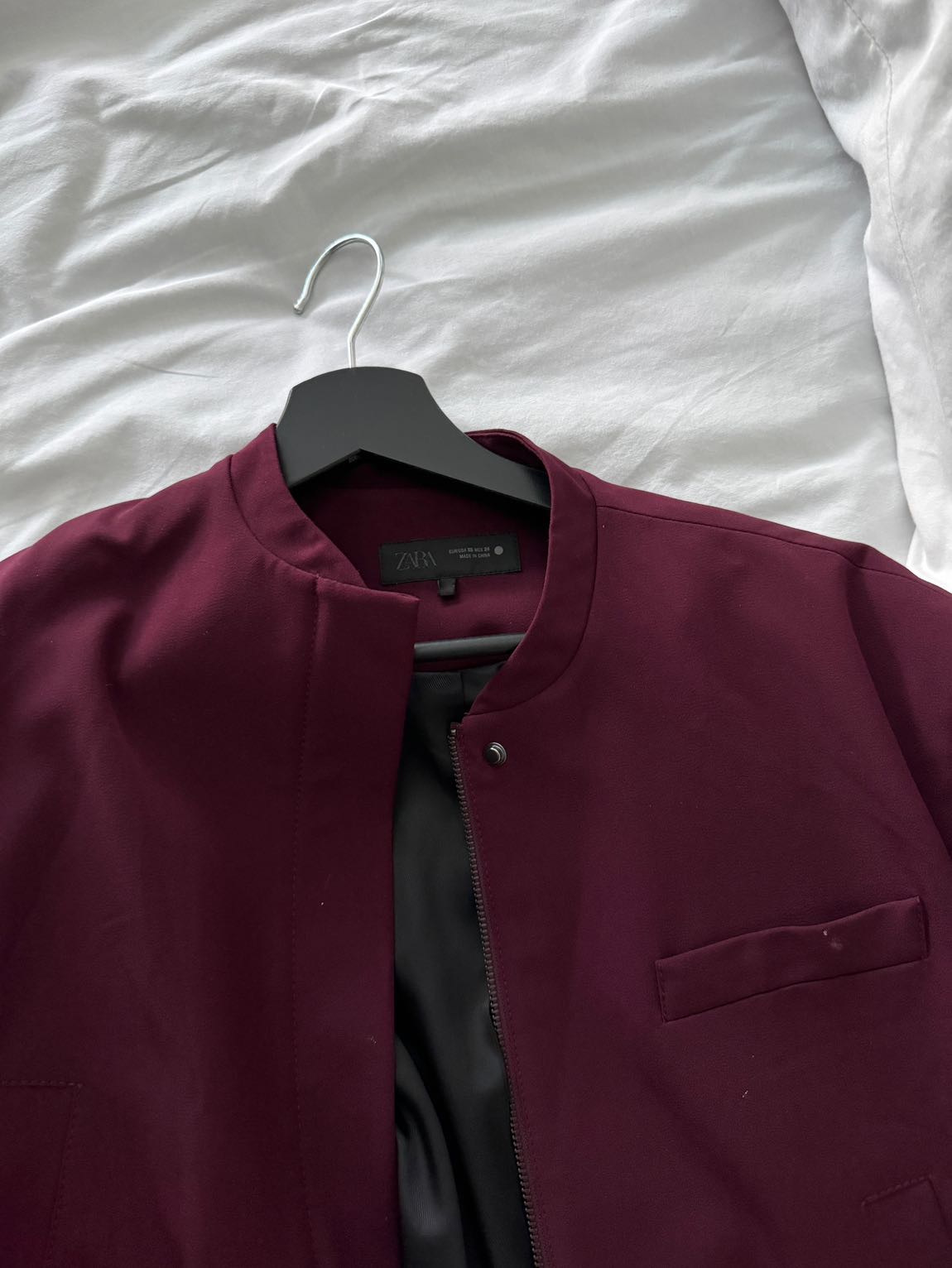 Bordo Bomber Ceket — görsel 4/5