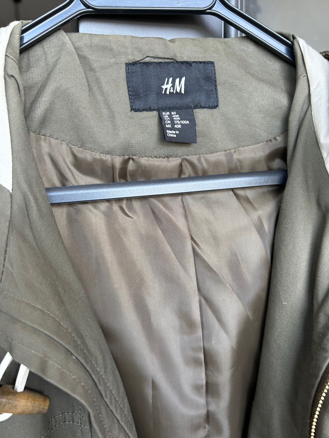 Orijinal H&M Kapüşonlu Duffle Mont — görsel 2/4