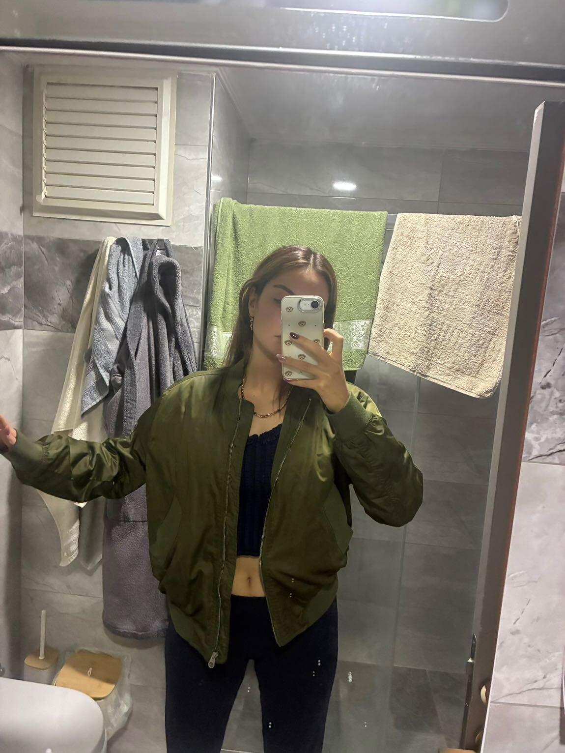 Pull&Bear Haki Bomber Ceket — görsel 2/3