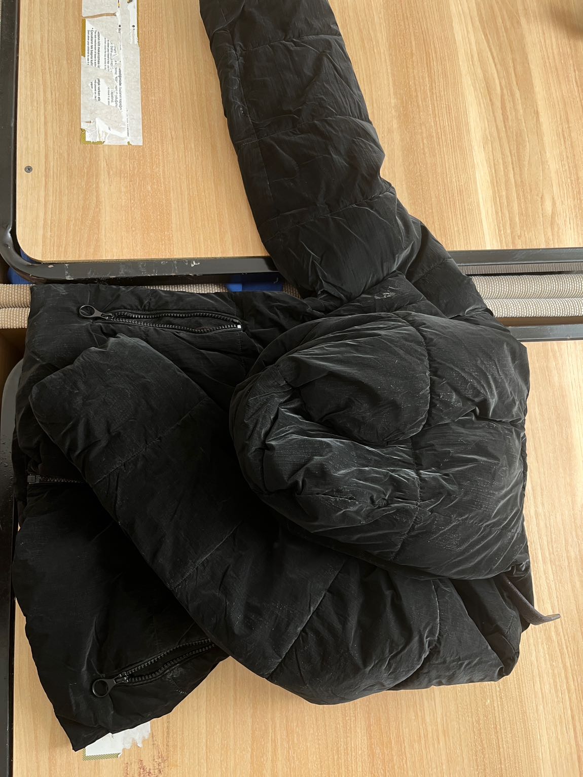 Siyah Kapüşonlu Mont mavi marka — görsel 2/4