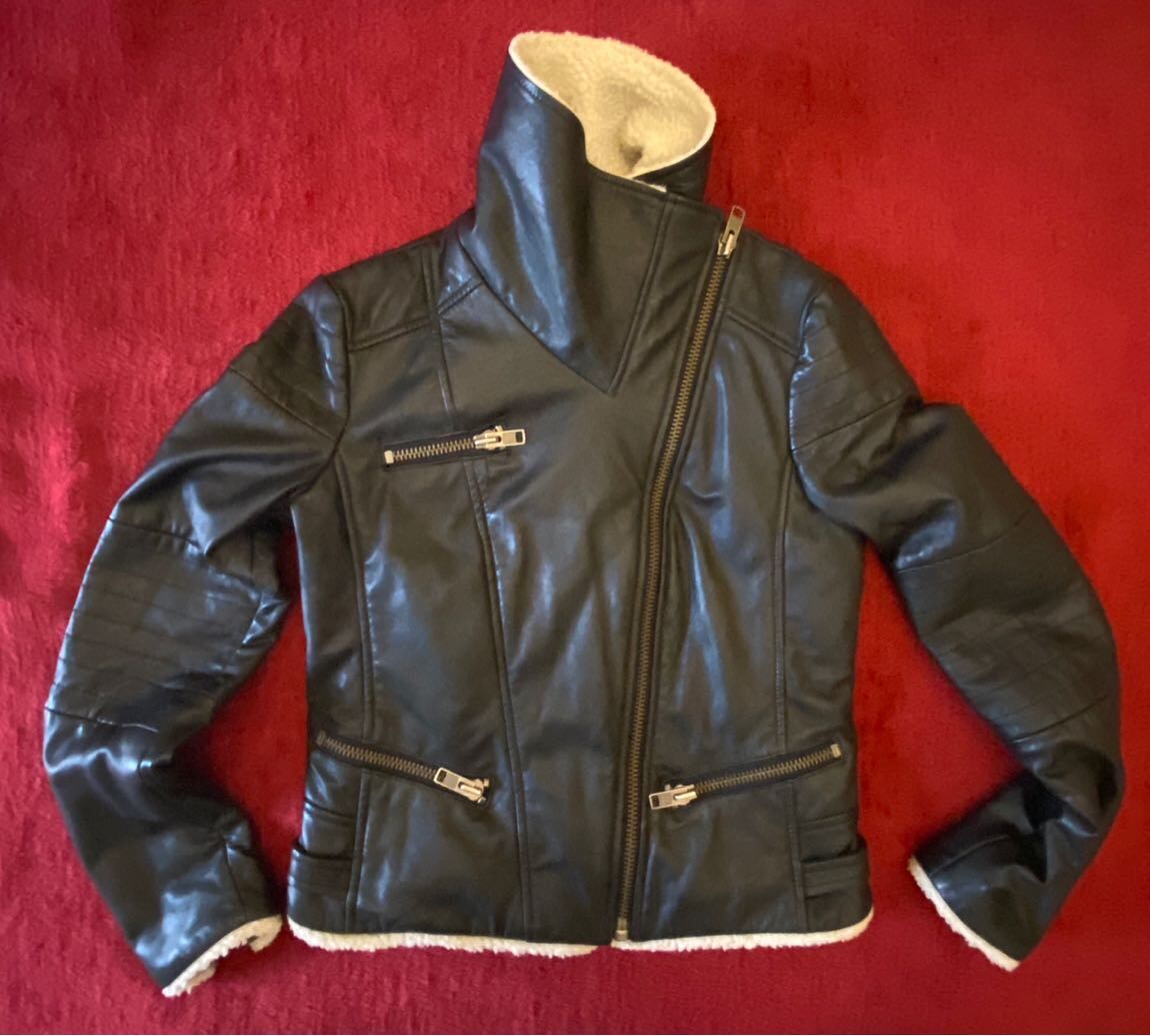 Orjinal koyun Derisi Vintage Kadın Mont — görsel 2/6