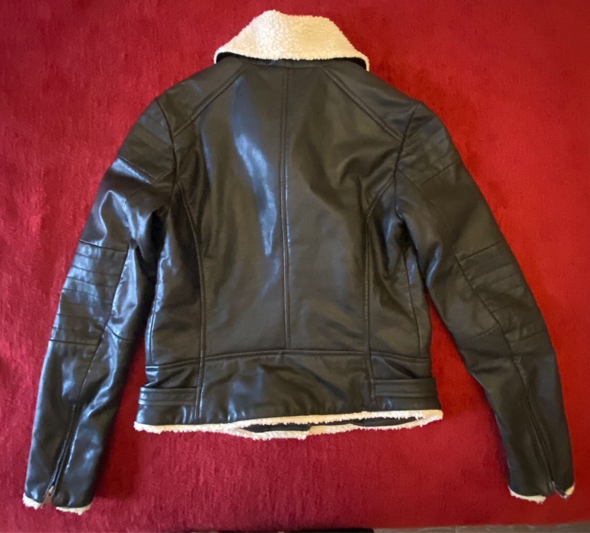 Orjinal koyun Derisi Vintage Kadın Mont — görsel 5/6