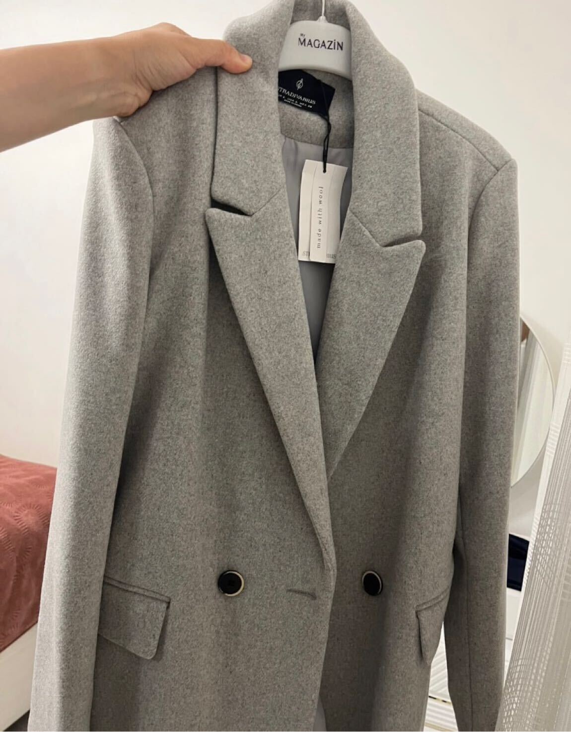 Stradivarius Gri Palto — görsel 2/4
