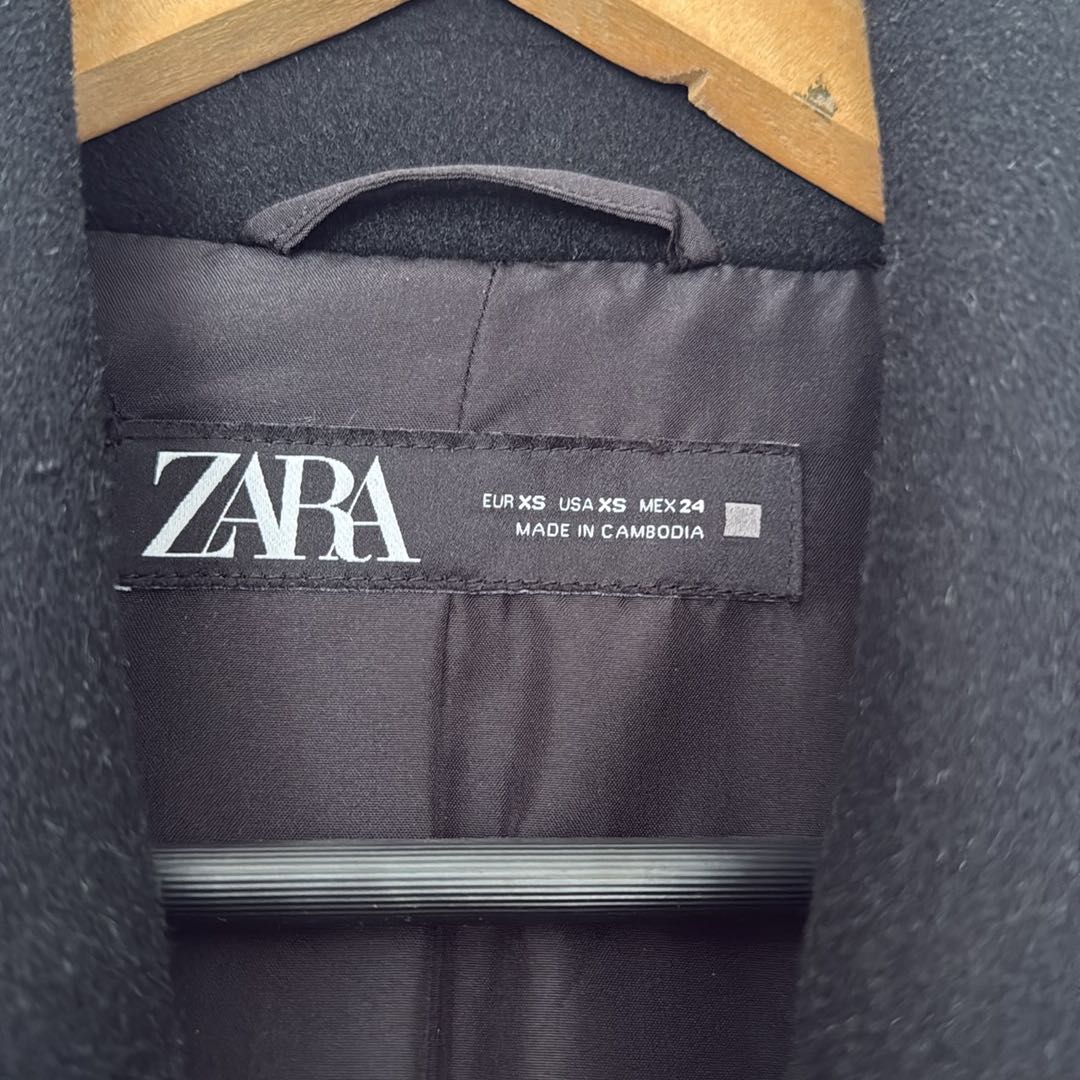Siyah Palto Zara — görsel 2/3