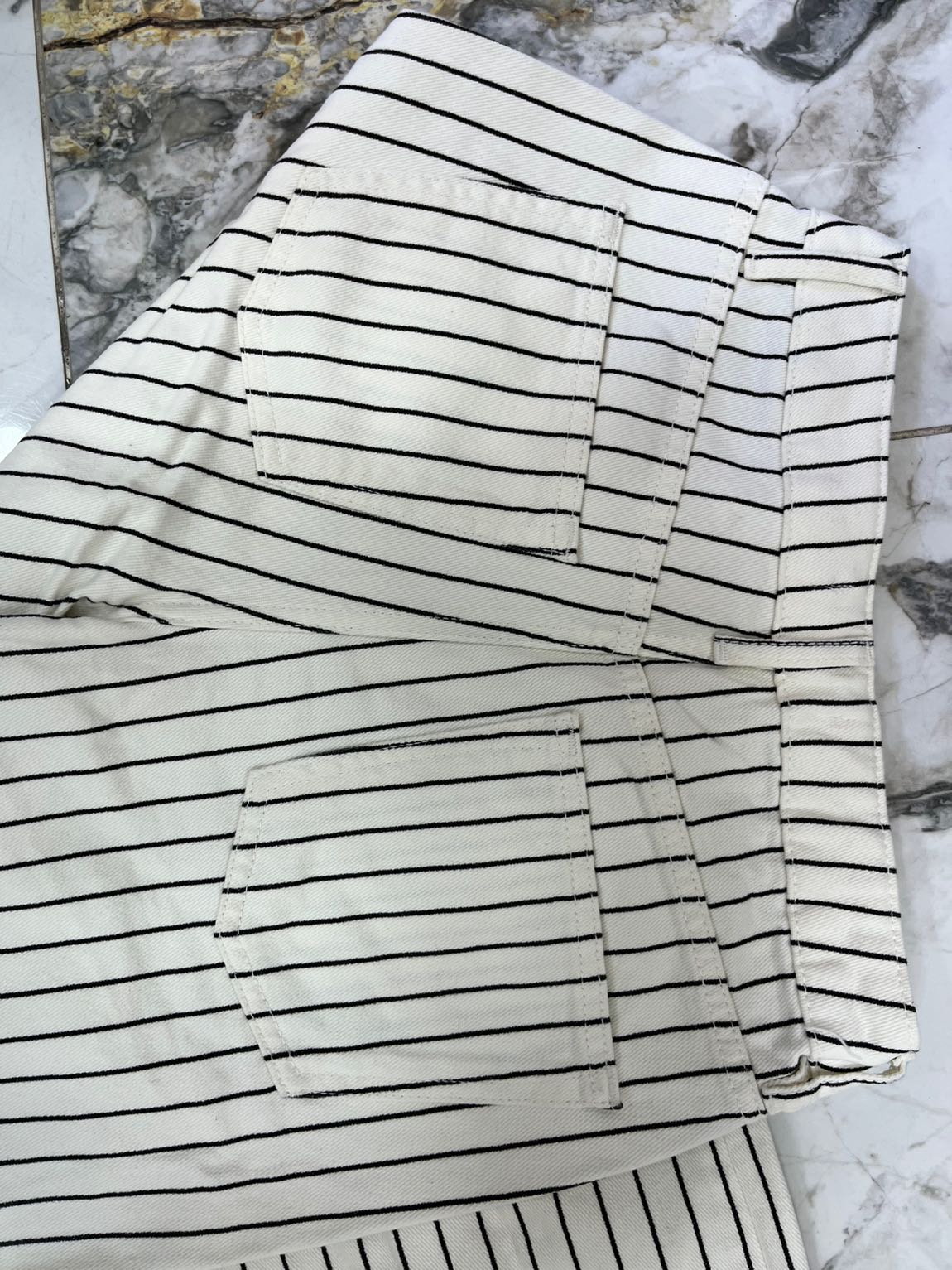 Çizgili Bol Paça Pantolon — görsel 8/8