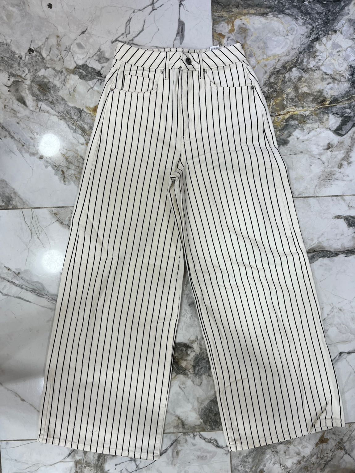 Çizgili Bol Paça Pantolon — görsel 6/8