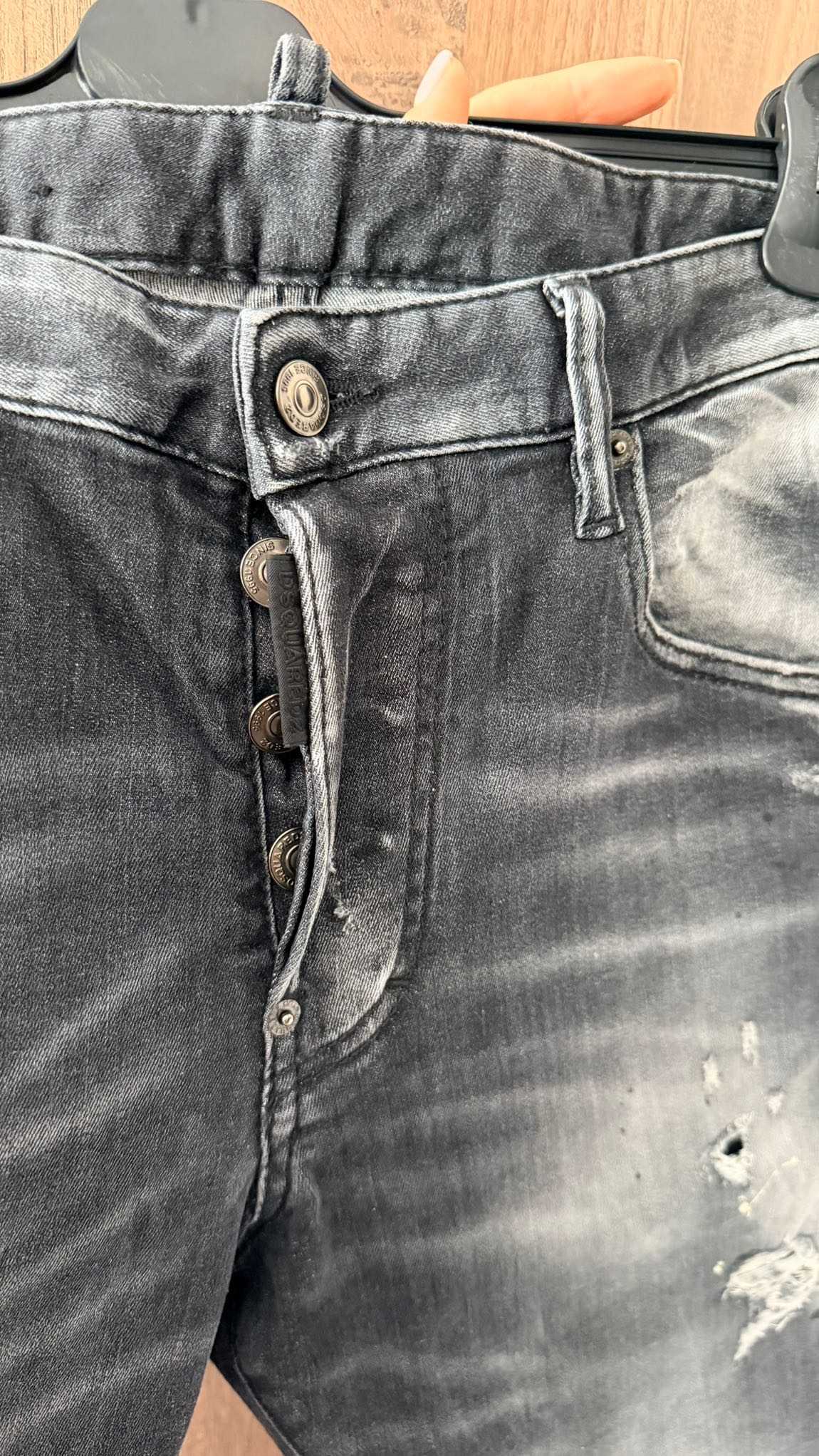DSQUARED2 Siyah Kot Pantolon — görsel 5/10