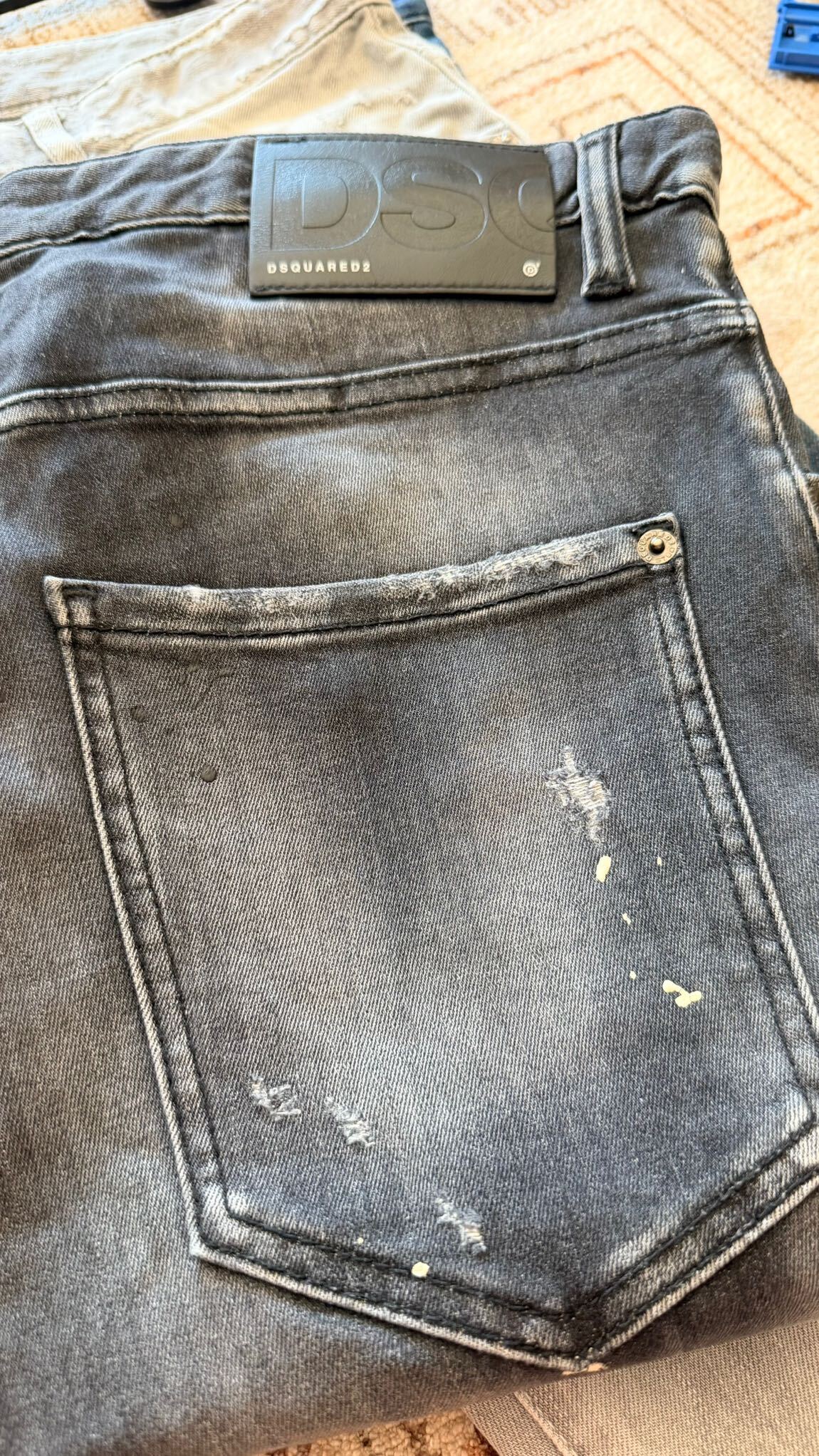 DSQUARED2 Siyah Kot Pantolon — görsel 9/10