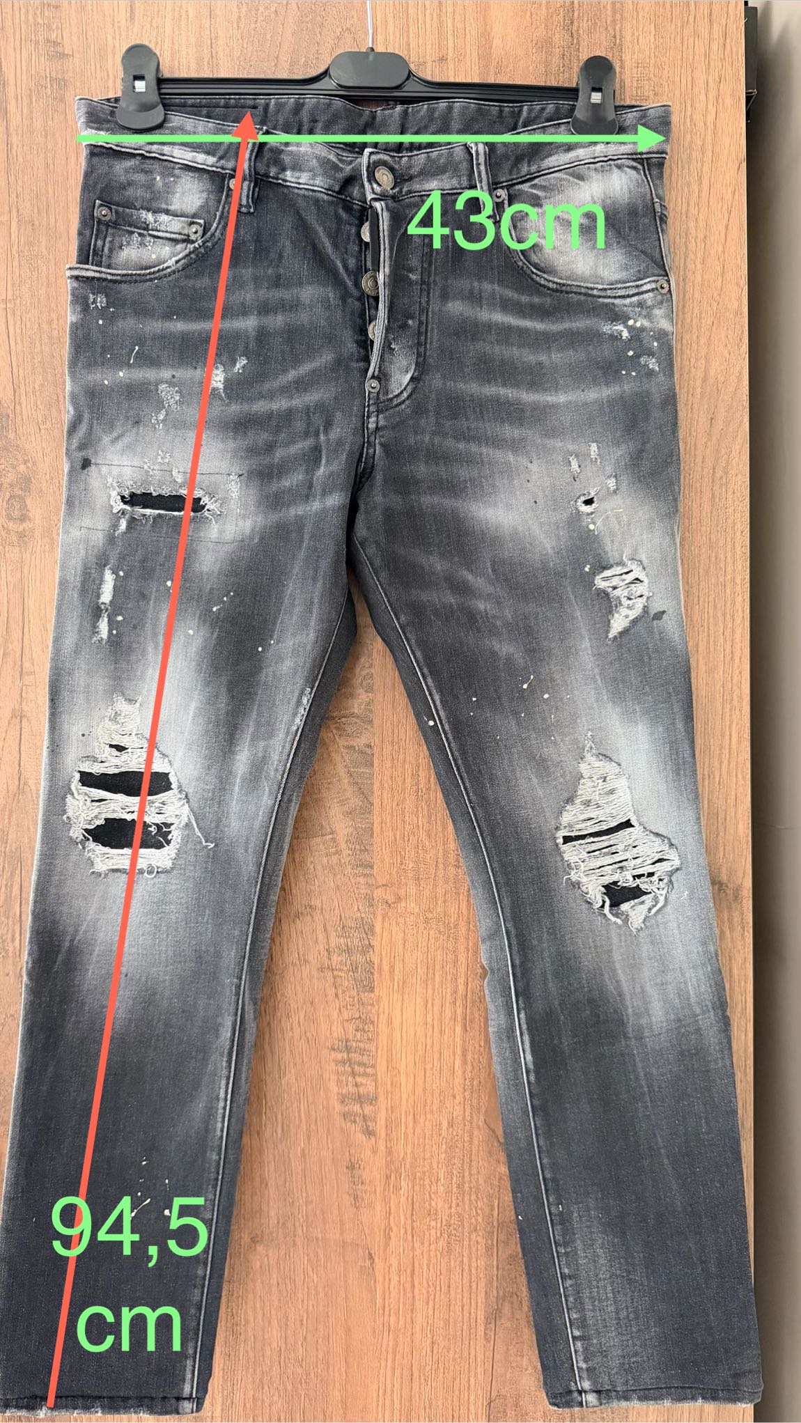 DSQUARED2 Siyah Kot Pantolon — görsel 10/10