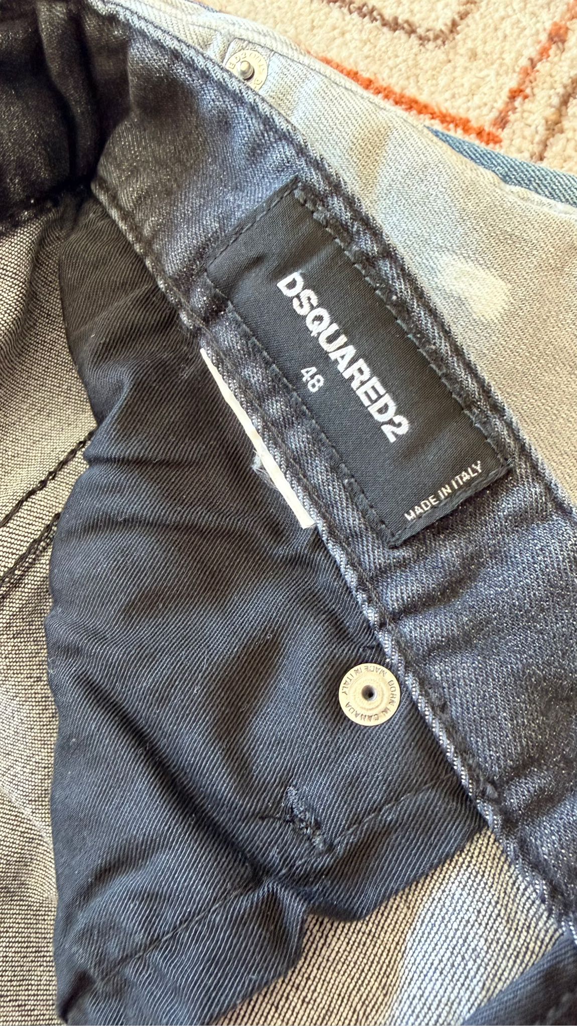 DSQUARED2 Siyah Kot Pantolon — görsel 6/10