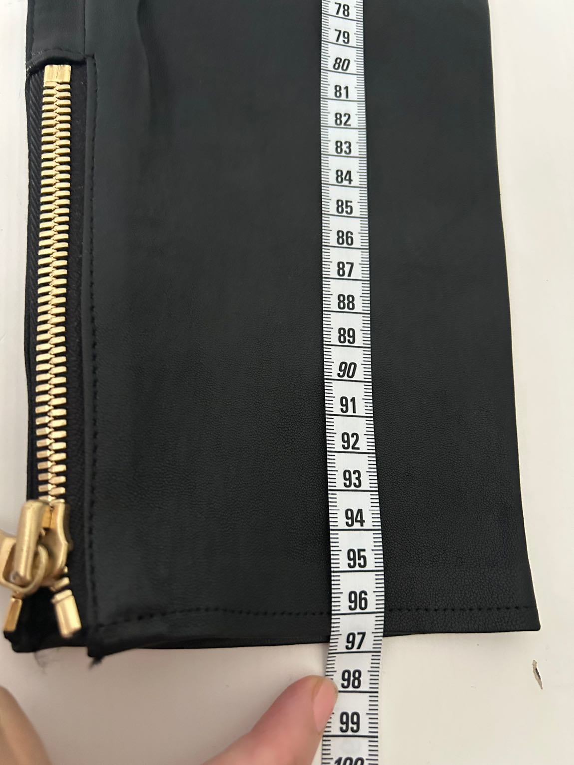 Balmain Siyah Gercek Deri Pantolon — görsel 8/8